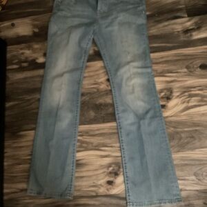 Harley-Davidson Women's Light Blue Flare Leg LONG Jeans